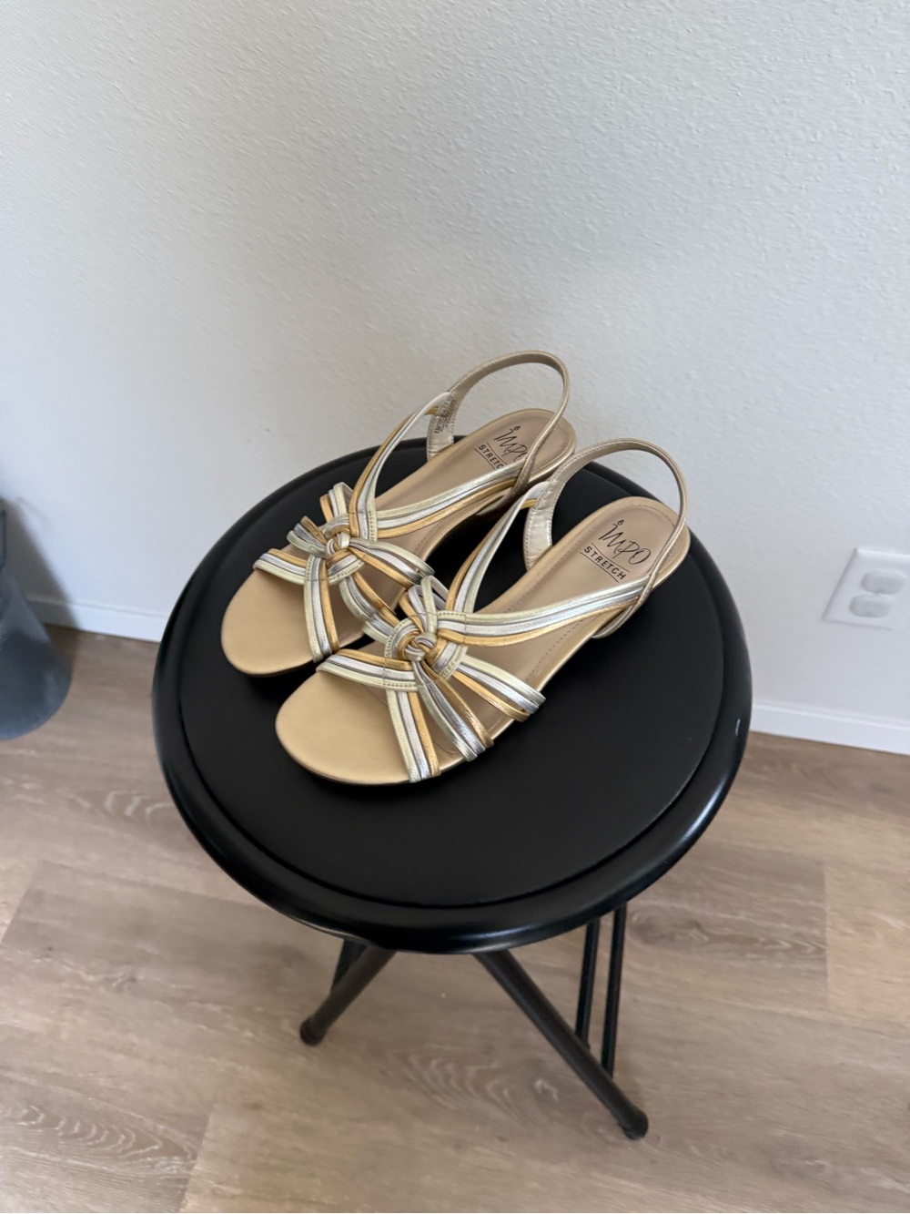Impo Metallic Sandal Heels